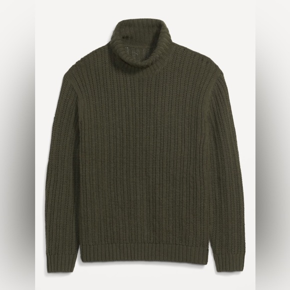 NWT Old Navy Mens Large Sweater Loose Textured-Knit Turtleneck Heritage … - Picture 1 of 6